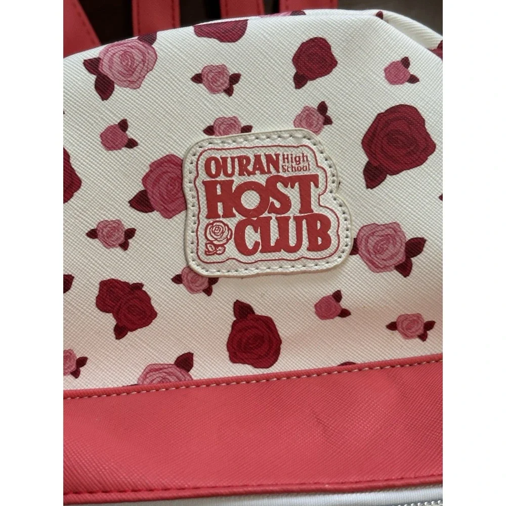 Ouran High School Host Club Pink Roses Mini Backpack Haruhi Tamaki Takashi